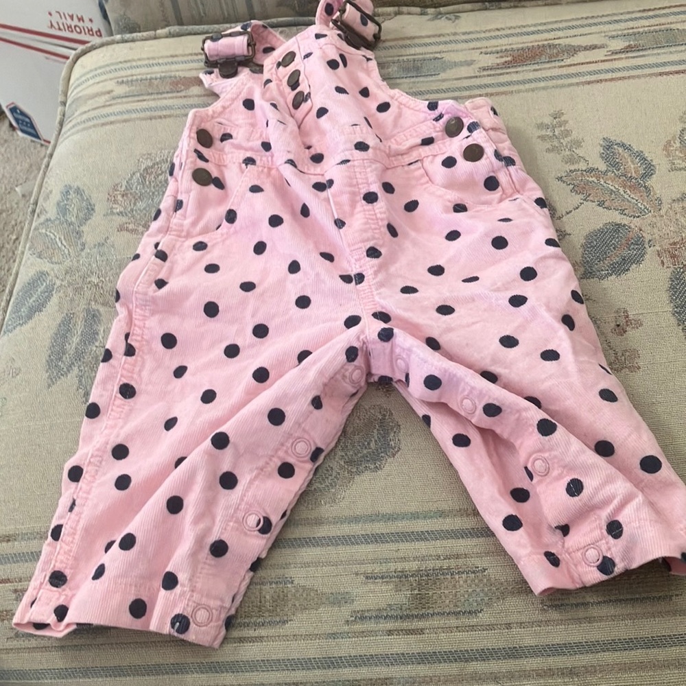 FINAL MARKDOWN Hooray by Cynthia rowley soft corduroy overalls 6-9 month